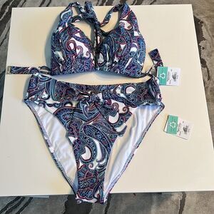 Sunsets 2 Piece High Rise Bikini Bottom Swimsuit